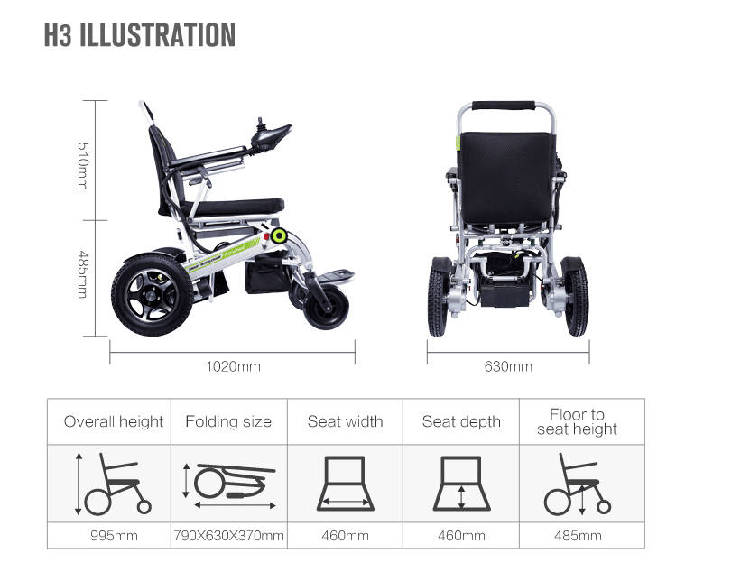 wheelchair Airwheel H3