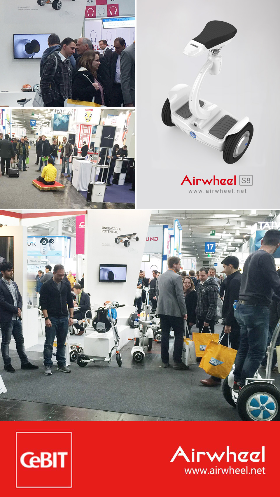 Airwheel S8 sitting-posture electric scooter